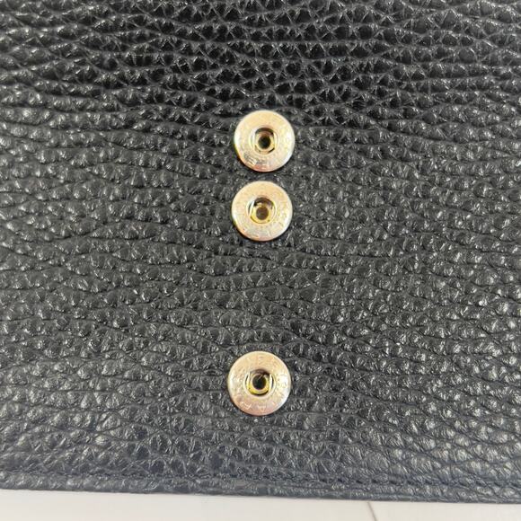 Brighton Wallet Checkbook Organizer Brown Black Leather Reptile Croc Motif - Picture 9 of 16